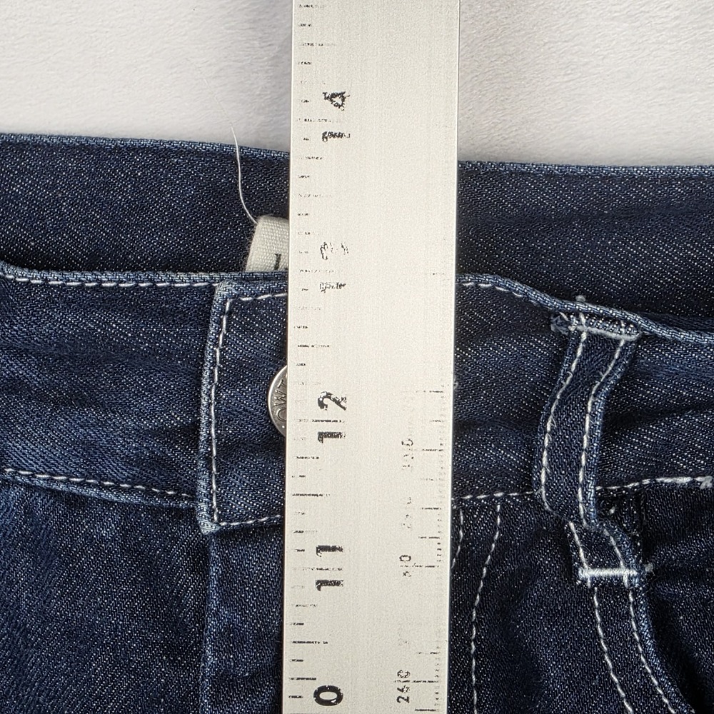 Kowtow Jeans Womens Size Small Wide Leg Dark Wash Blue Denim Pants - Picture 9 of 11